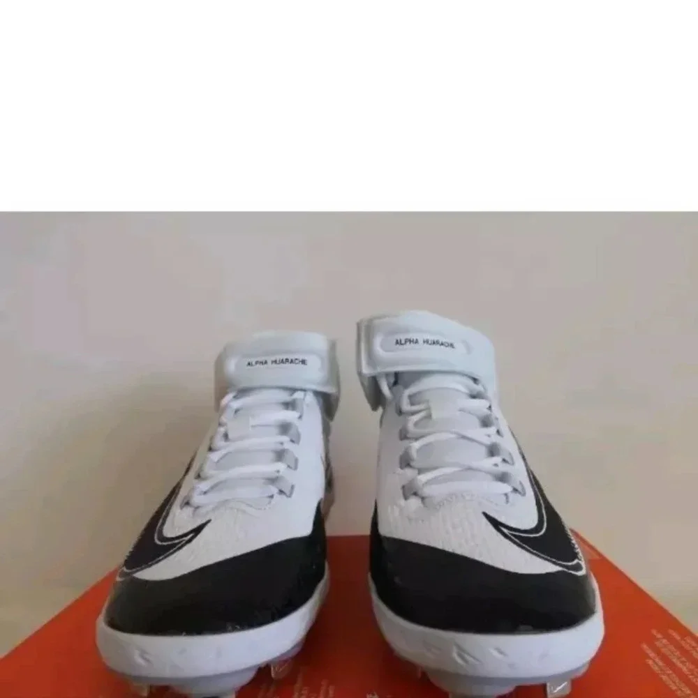 Nike Alpha Huarache Elite 4 Mid Baseball Cleats FD2744-101 Metal Men's Size 13